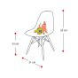 bluefurn krzesełko dla dziecka Junior | Eames styl DS rod