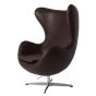 Jacobsen stil Egg stol | lounge stol Läder