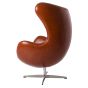 Jacobsen style Egg chaise | fauteuil cuir