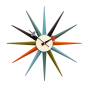 Nelson style Horloge Starburst | horloge murale multicolore