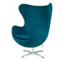 bluefurn lounge stoel Kasjmier | Jacobsen stijl Egg stoel