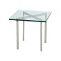 bluefurn side table 50cm | Rohe style Barcelona Pavillion transparent