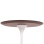 bluefurn Beistelltisch 50cm | Eero Saarinen Stil Tulip Side table Top Nussbaum weiß Tischbein
