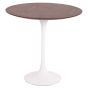 bluefurn tavolino 50 centimetri | Eero Saarinen stile Tulip Side table bianco Top noce Base