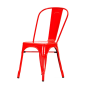 Pauchard stil Udendørsstol i Tolix stil | gårdhave stol uden armlæn