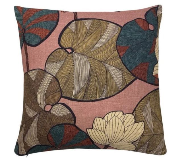 bluefurn cushion cover excluding filling | Emmanuel création  IDRIS-vieux rose multicolor