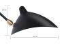 Serge Mouille Contemporary | gulvlampe sort