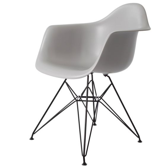bluefurn eetkamerstoel Zwart frame | Eames stijl DAR
