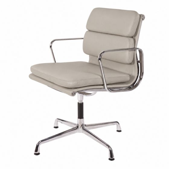 Eames conference chair EA208 leather grey