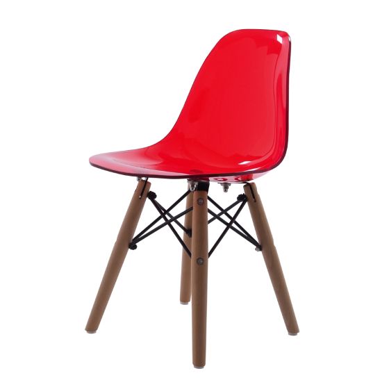 Eames style DSW | chaise pour enfants juniors transparent