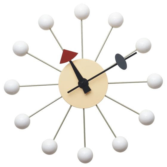 Nelson style Ball Clock | wall clock white