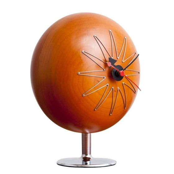 Nelson style Pill clock | Horloge de table noyer