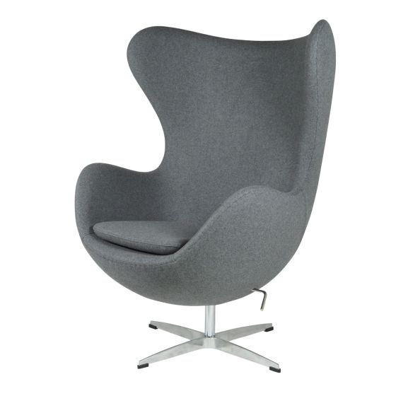 bluefurn lounge stol Cashmere | Jacobsen stil Egg stol