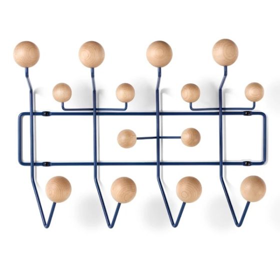 Eames style Hang it all | peg Natural with black frame