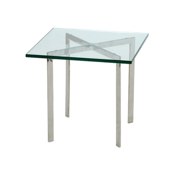 Rohe stil Barcelona Pavillion | side tabell 50cm transparant