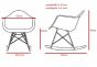 Eames stil RAR | gyngestol Svart base