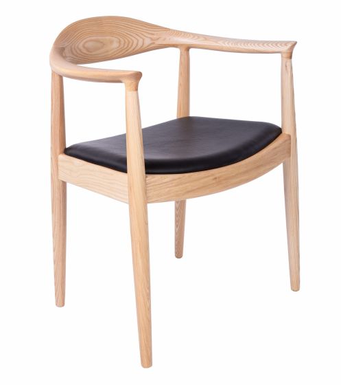 bluefurn eetkamerstoel Leder | Wegner stijl kennedy chair