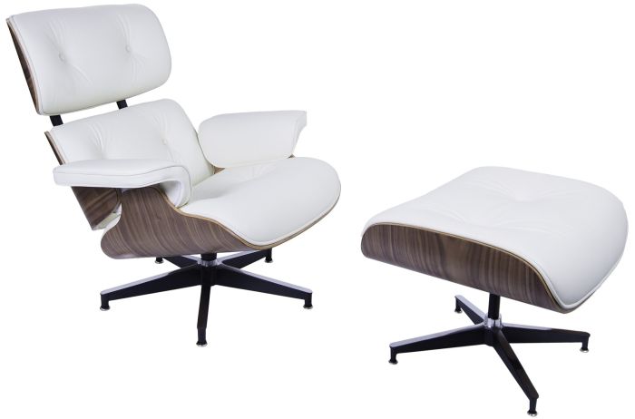 bluefurn fåtölj med Hocker XL | Eames stil EA670