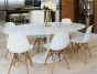 bluefurn mesa de jantar Oval | Eero Saarinen estilo Tulip tabela