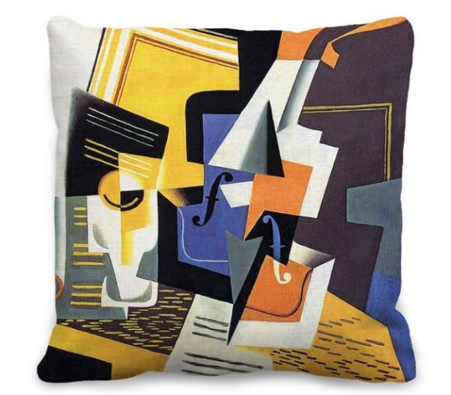 Barceloning Juan Gris | Housse de coussin hors remplissage multicolore
