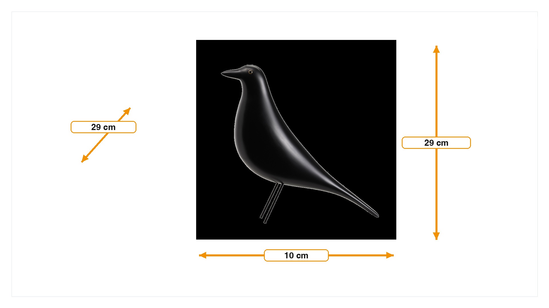 Product dimensions for Decoration Housebird