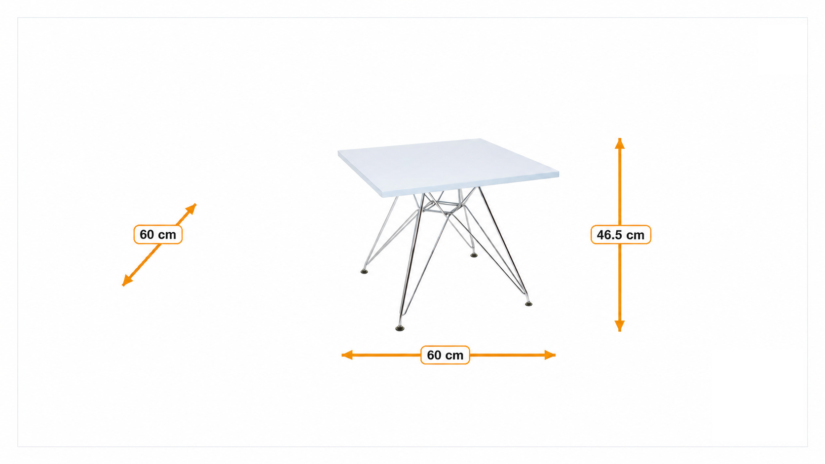 Afmetingen van Kindertafel CTR junior vierkant