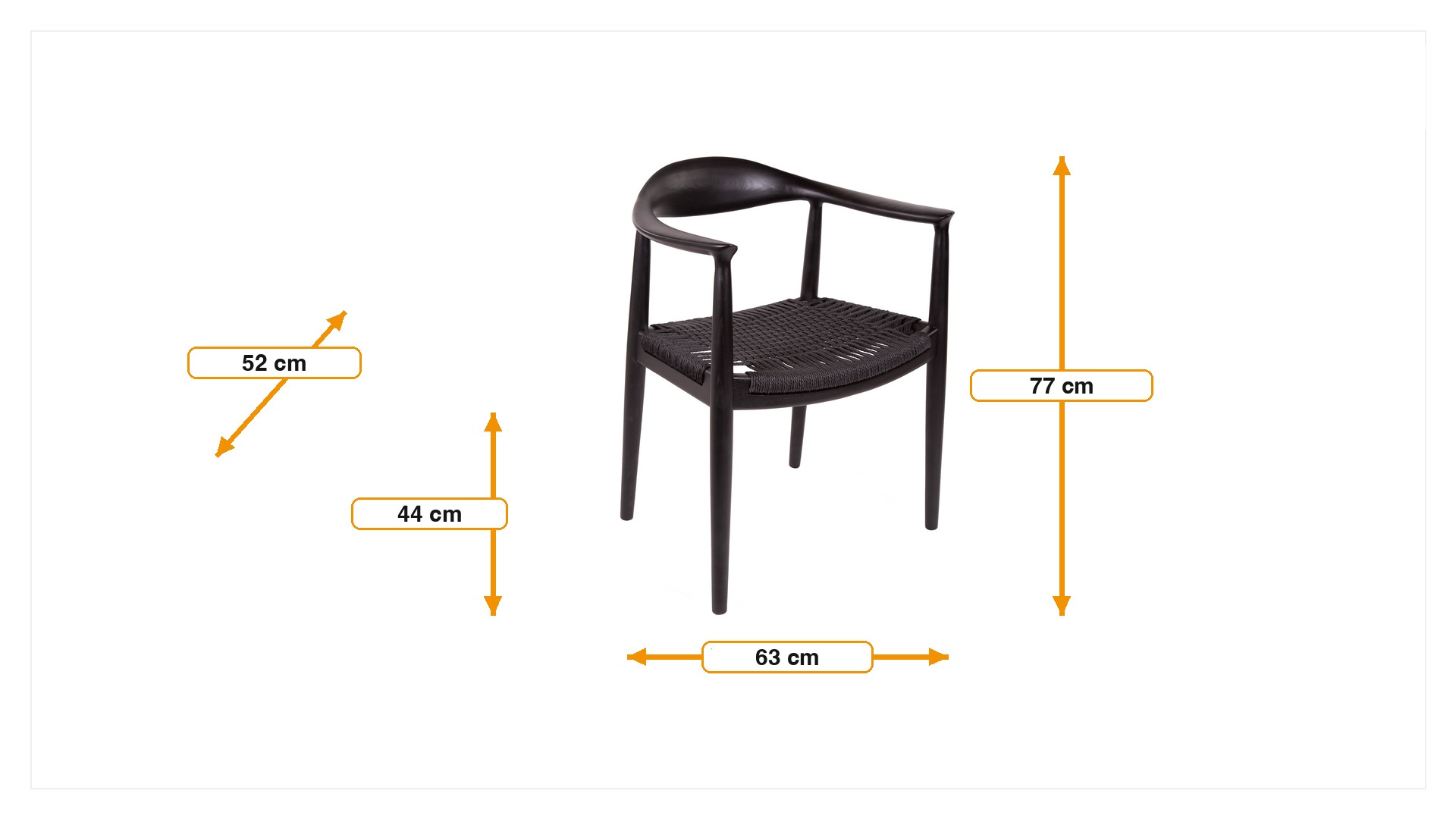 Mål for Spisebordsstol kennedy chair
