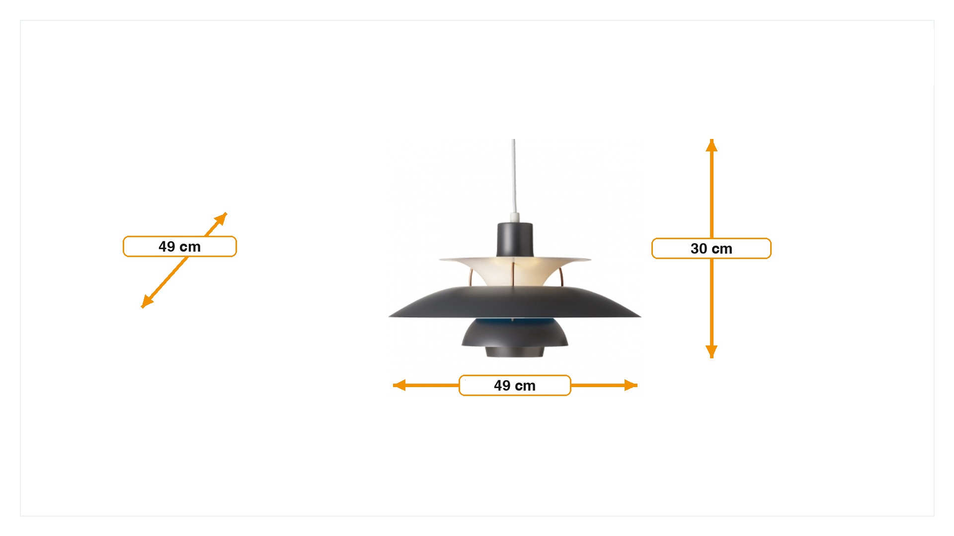 Dimensões de Pingente DPH50